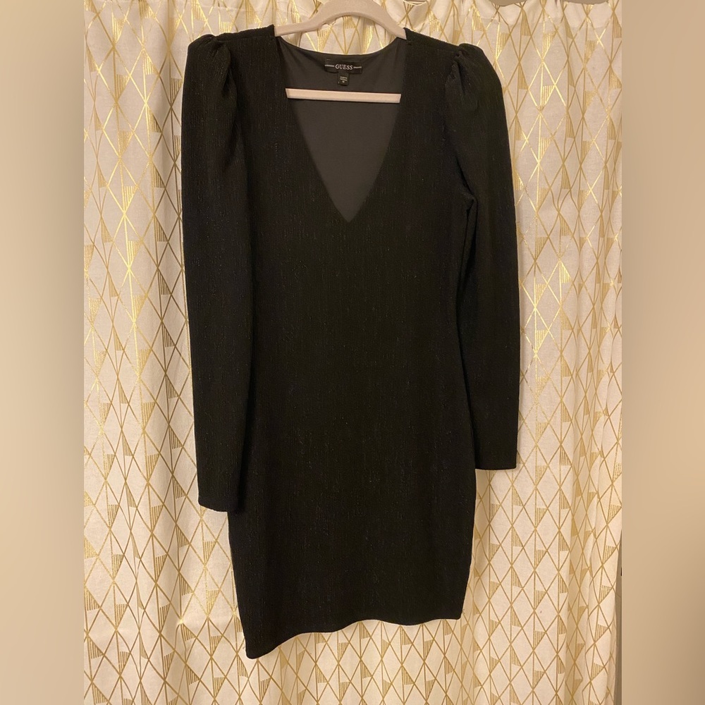 Guess dress long sleeve above the knee, fitted style